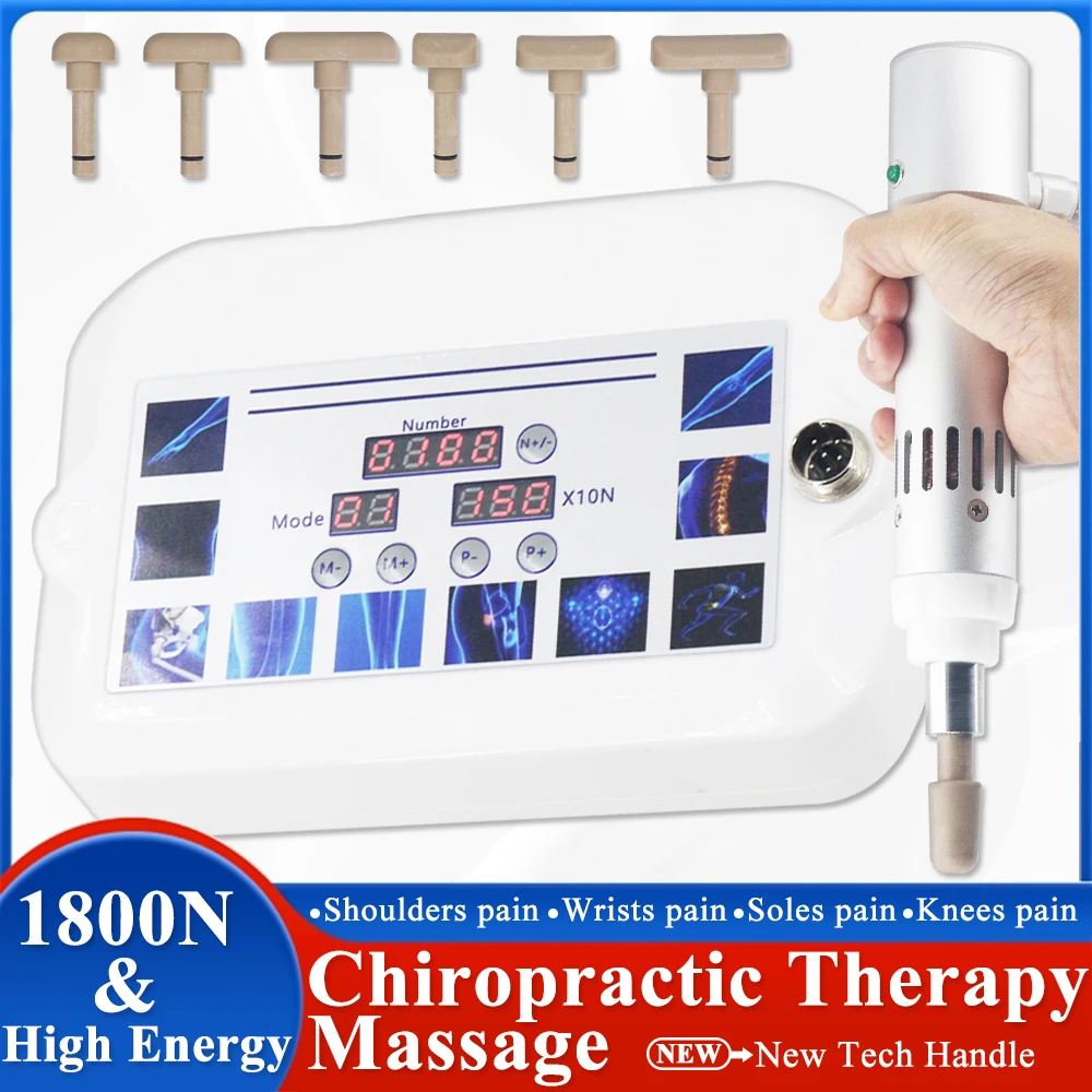 

2025 Hot 1800N Professional Electric Chiropractic Adjusting Gun Relief Lumbar Spine Pain Massage Correction Electric Massager