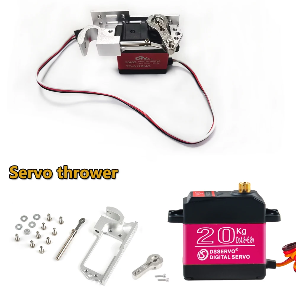 Servo numérique DS3218 20KG 180 °   Support de lanceur Compatible avec engrenage métallique, avec bras 25T, pièces de servos pour voiture Robot RC à monter soi-même