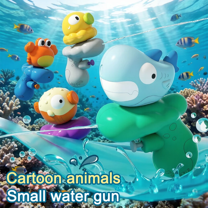 

Cartoon Octopus Mini Water Gun Playing in Water Ø Water Gun Octopus Shark Mini Water Gun Outdoor Bathing Toy Beach