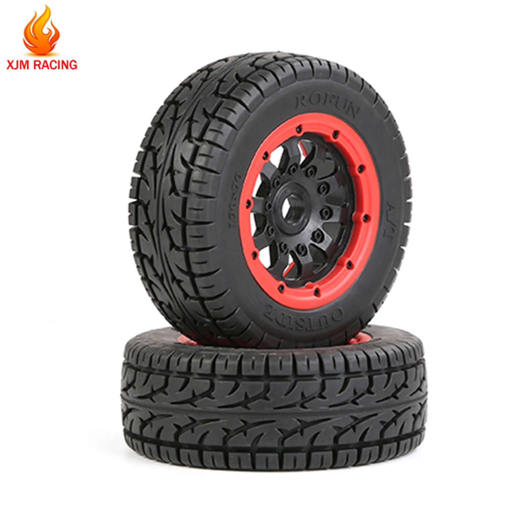 All Terrain Wheel Tires Assembly Kit for 1/5 LOSI 5IVE-T ROFUN ROVAN LT SLT V5 BAJA 5S KINGMOTOR X2 TRUCK RC CAR RACING PARTS