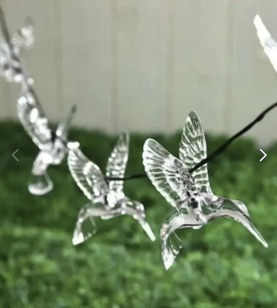 Imagem -06 - Solar Powered Hummingbird String Lights Luzes de Fadas ao ar Livre Modos Impermeável Pátio Quintal Decoração do Natal 691