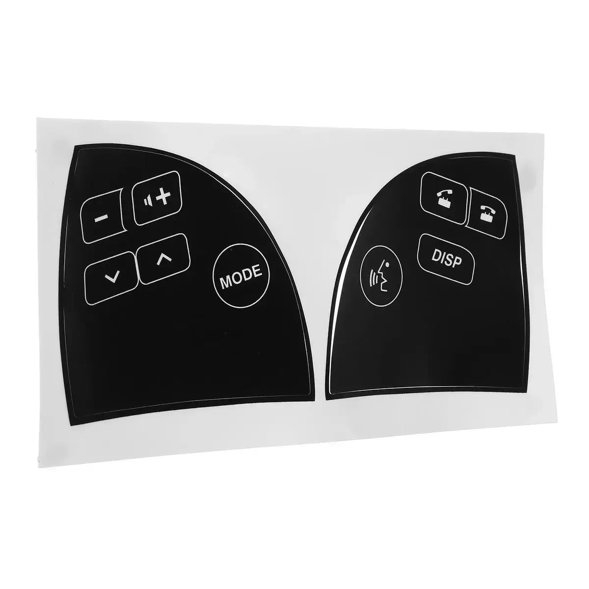 New Matte Black For Lexus ES350 2007-2012 Car Steering Wheel Button Repair Decals Sticker Repair Button Broken Fix Ugly Button