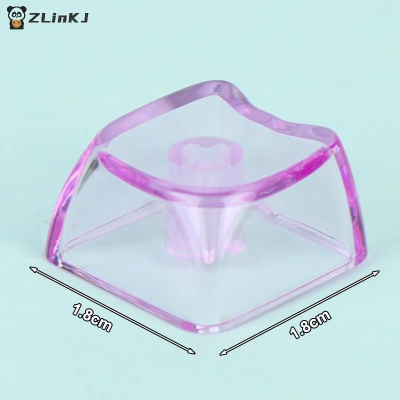 ▶10/20pcs Cute Cat Shaped Transparent Keycaps PBT 1U PC Blank Key Caps MAO Profile DIY No Engraved Keycap For MX Switch Keyboard view 6