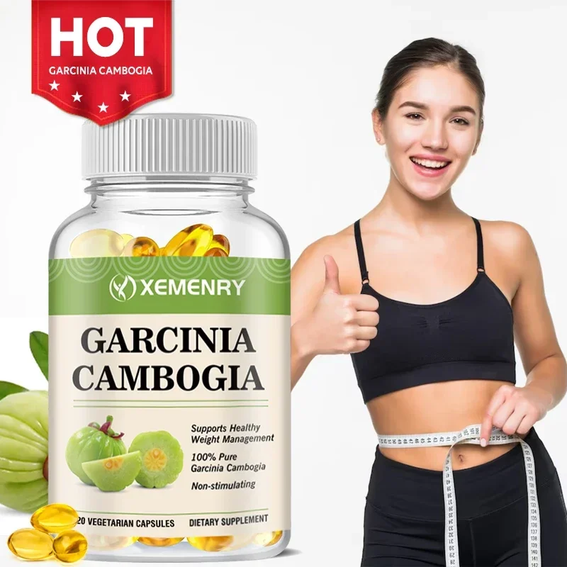 Cápsulas de Garcinia Cambogia pura, extracto de HCA concentrado al 60%, excelente capacidad de absorción, 120 cápsulas, suministro de 2 meses