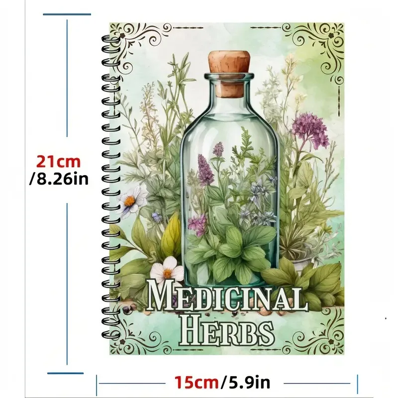 Herbal Grimoire Spell Jar Guide Book 27 Spells for Luck, Healing, Protection, Charms and More! Witchcraft Gifts for Beginners