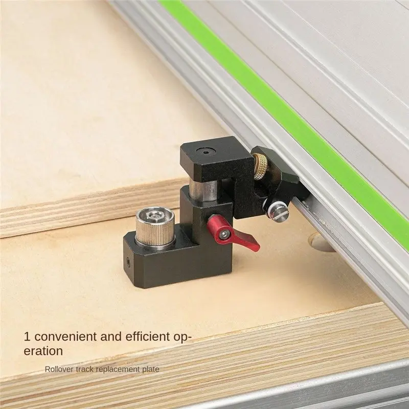 B08B-Woodworking For Festool 2Pcs Track Saw Anti-Tipping Stop Locator, MFT Table Bench Dog Clamp, Cutting Guide Limit Stop
