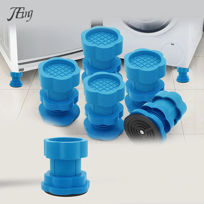 Adjustable Height Washing Machine Foot Pads Anti Vibration Refrigerator Base Fixed Non-Slip Pad Support Dampers Stand