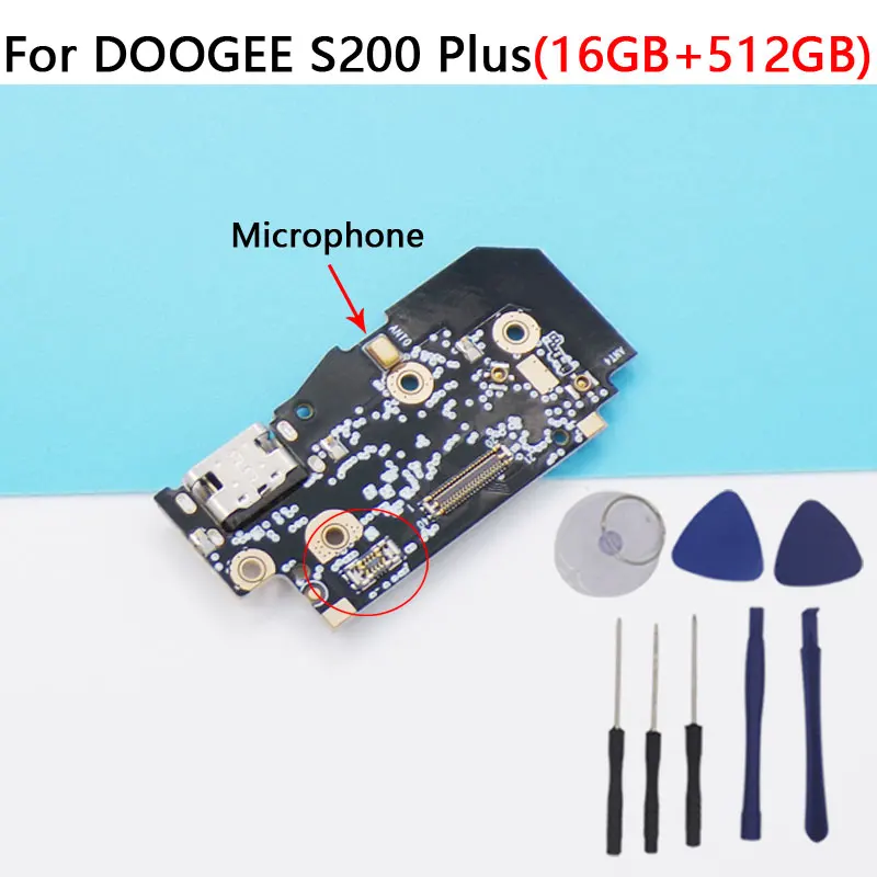 Nueva Placa Base USB Original DOOGEE S200 Plus S200 S200X, Puerto de Carga, Micrófono para Teléfono DOOGEE S200 Max