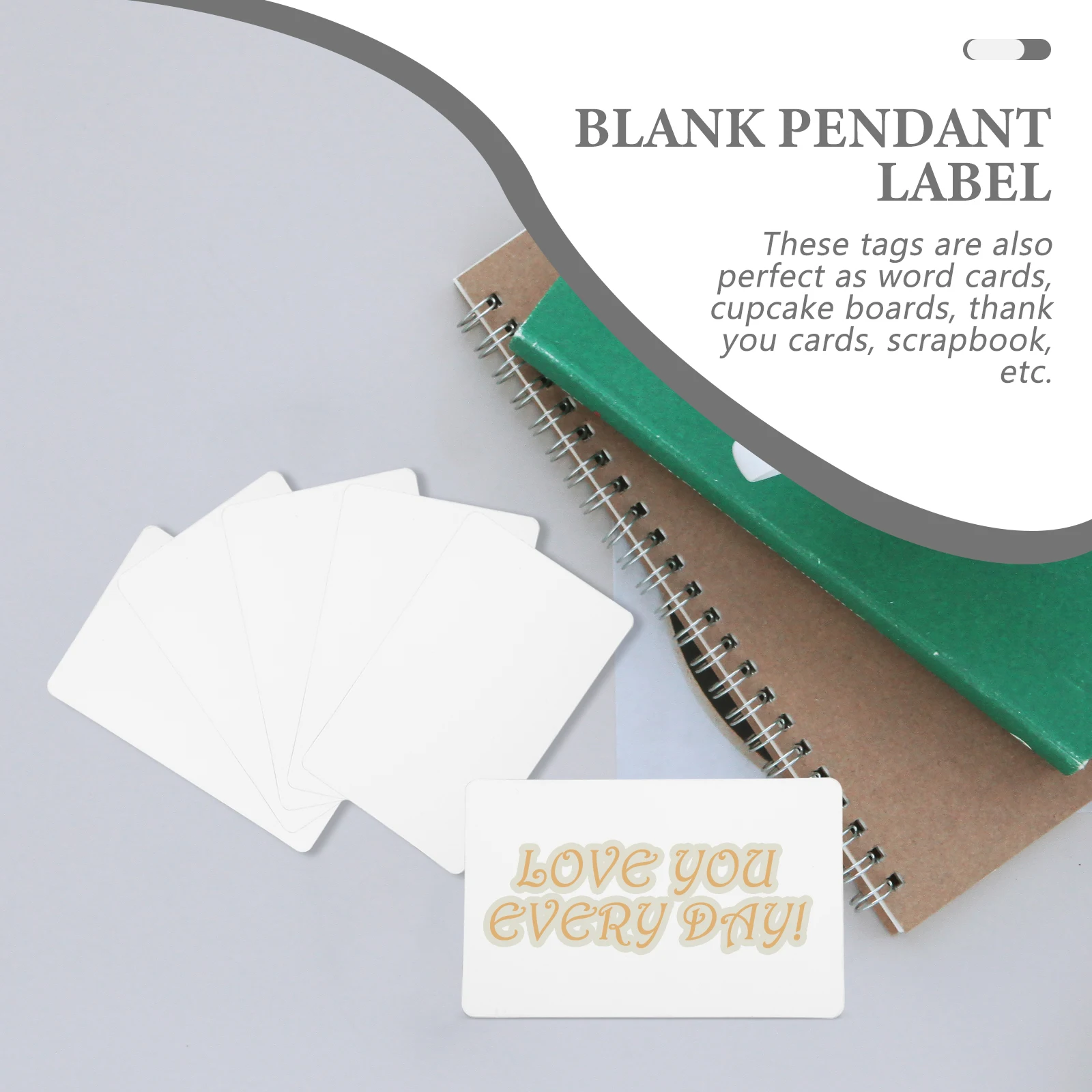 

100Pcs PVC Name Card Blank DIY Tags Paintable Plastic Labels for Craft Scrapbook Cupcake Boards Thank You Cards Luggage Tags