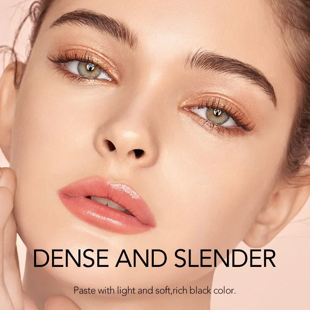 Shedoes super preto rímel encaracolado denso grosso alongar cílios à prova dwaterproof água hidratante duradouro sem desbotamento natural magro rímel