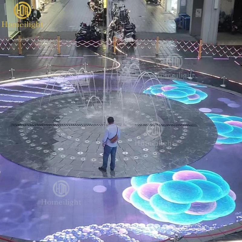 

P7,75 мм закаленное стекло 640*640 пикселей RGB светодиодный экран танцпол трек для свадьбы