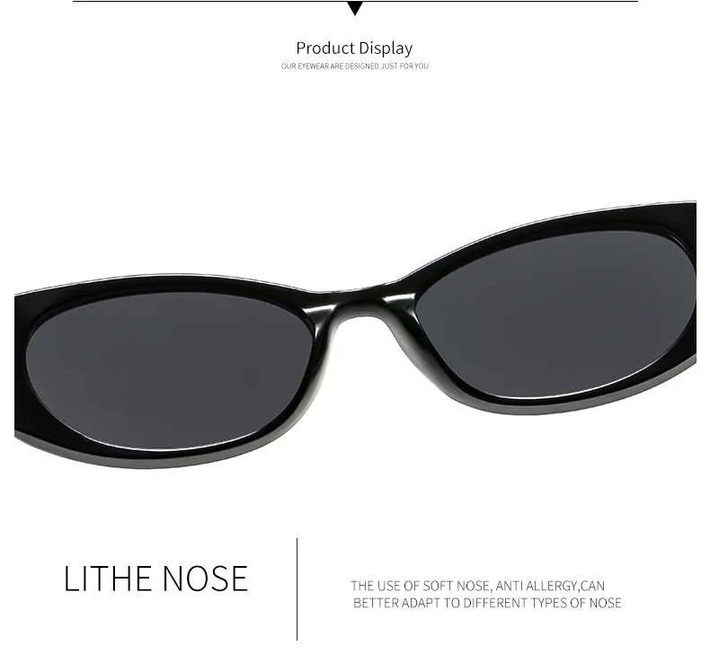 Luxus Weibliche Sonnenbrille Mode Mit Diamanten Sonnenbrille Ins Trendy Kleine Cat Eye Für Frauen Brillen Gafas De Sol – Detail 8