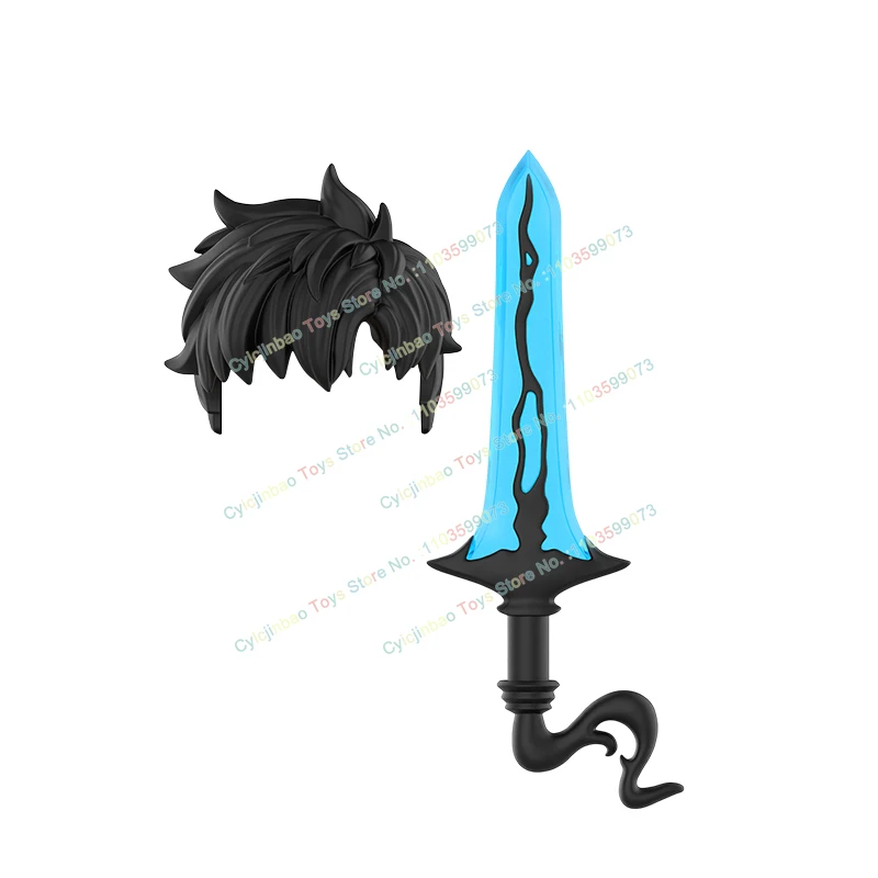 Klocki konstrukcyjne z serii komiksowej DY539-544, figurki akcji, modele z klocków, kreatywne akcesoria, broni, mele, zabawki dla dzieci, prezenty.