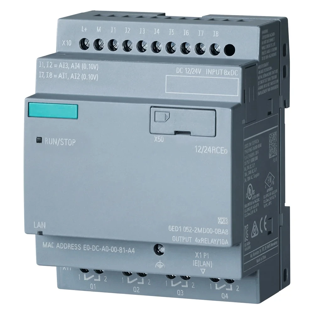 Фото ПЛК 6ED1052-2MD08-0BA2 6ED1052-2CC08-0BA2 6ED1052-2FB08-0BA2 6ED1052-2HB08-0BA2 ЛОГОТИП! Логический модуль