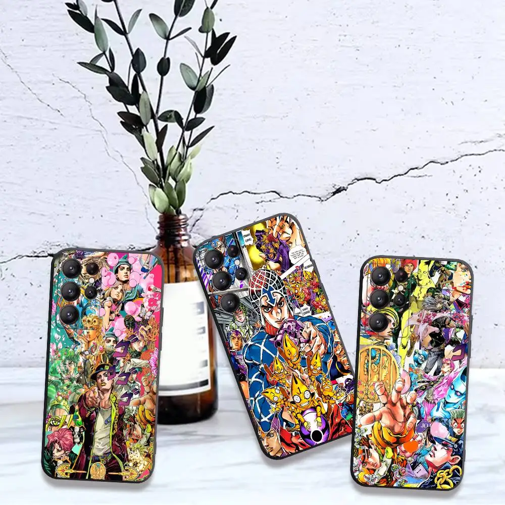 Anime Jojos Bizarres Adventures Phone Case For Samsung S 24 fe 25 Ultra plus 20 lite 21 30 22 23 24 22 Ultra 5G Fundas