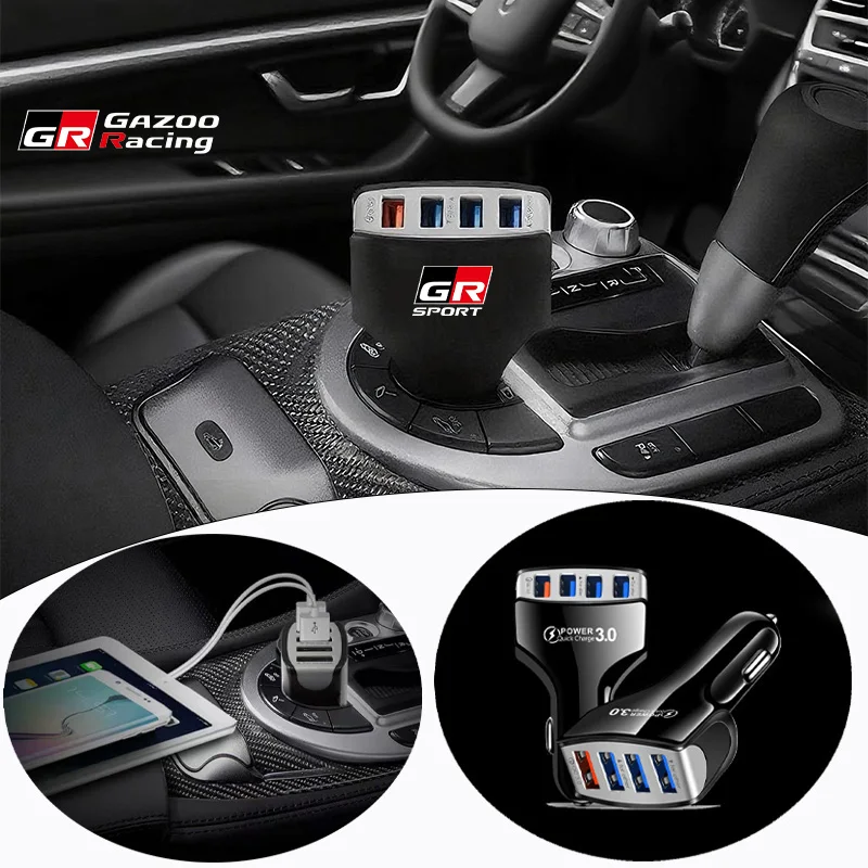

Многофункциональный USB Type C 35 Вт Fast PD 4 в 1 электрический адаптер автомобильное зарядное устройство для Toyota GR Sport Gazoo Racing Yaris 86 Corolla Car