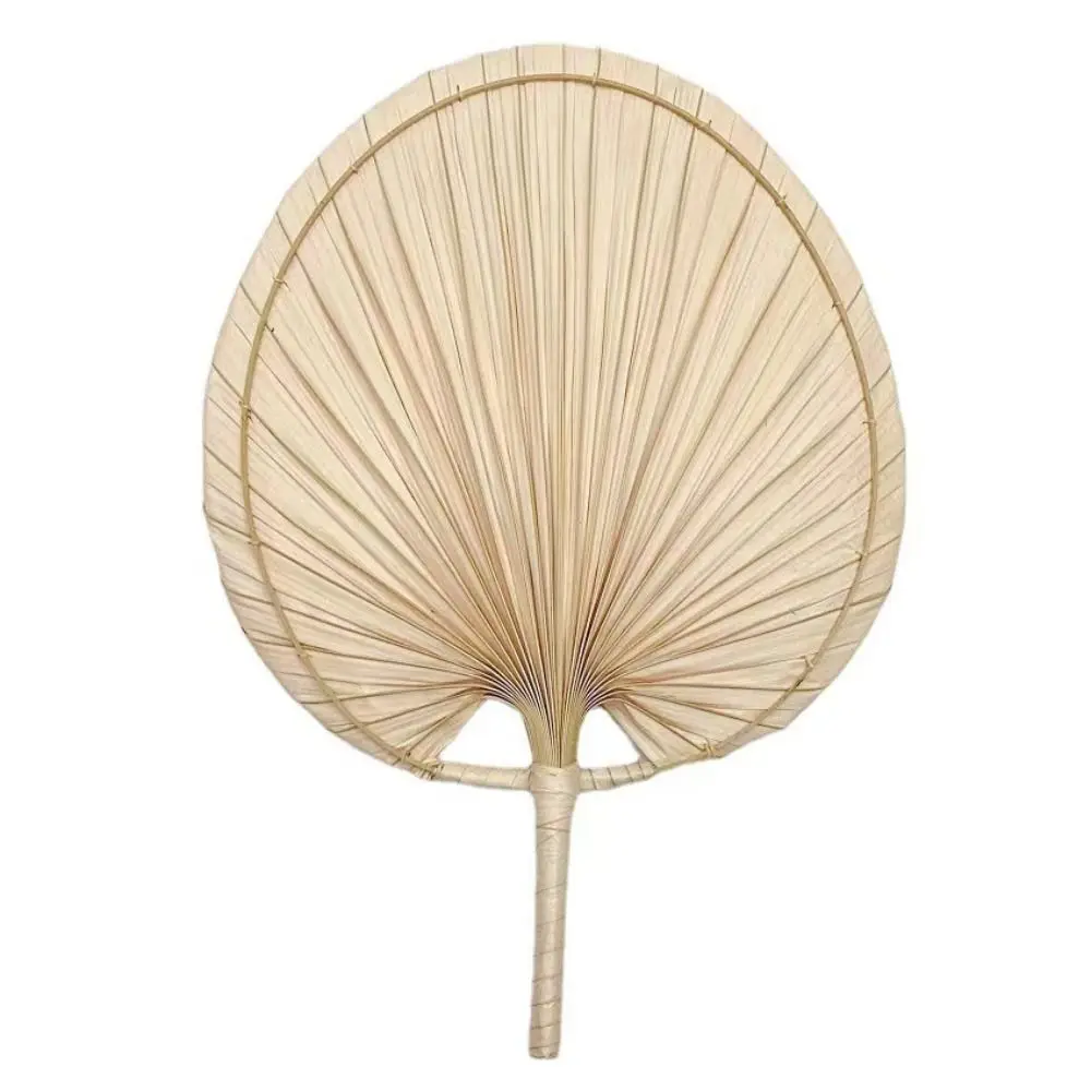 Anti-Mosquito Hand-woven Palm-Leaf Fan Lightweight Chinese Style Handmade Woven Straw Fans Vintage Durable