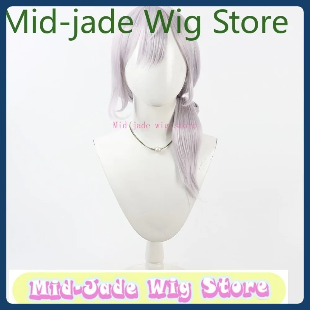 Mid-jade peruca loja vtuber shirogane noel cosplay peruca halloween anime jogo rpg cabelo sintético roupas adereços
