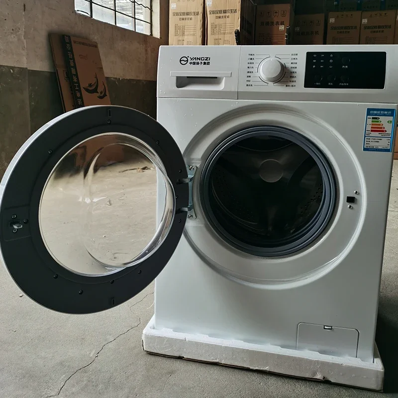 10kg Home Use Automatic Front-Loading Drum Washing Machine Stainless Steel Housing