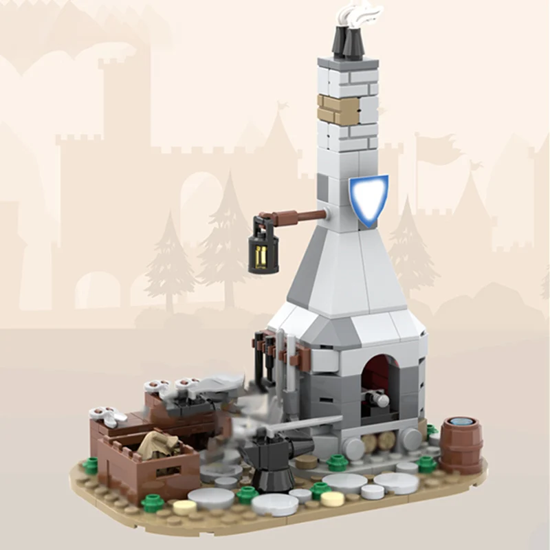 ชุดตัวต่อแบบโมดูลาร์ รุ่นปราสาทยุคกลาง MOC ของเล่นประกอบเอง เทคโนโลยีงานฝีมือ เหมาะสำหรับเด็ก เป็นของขวัญวันหยุด