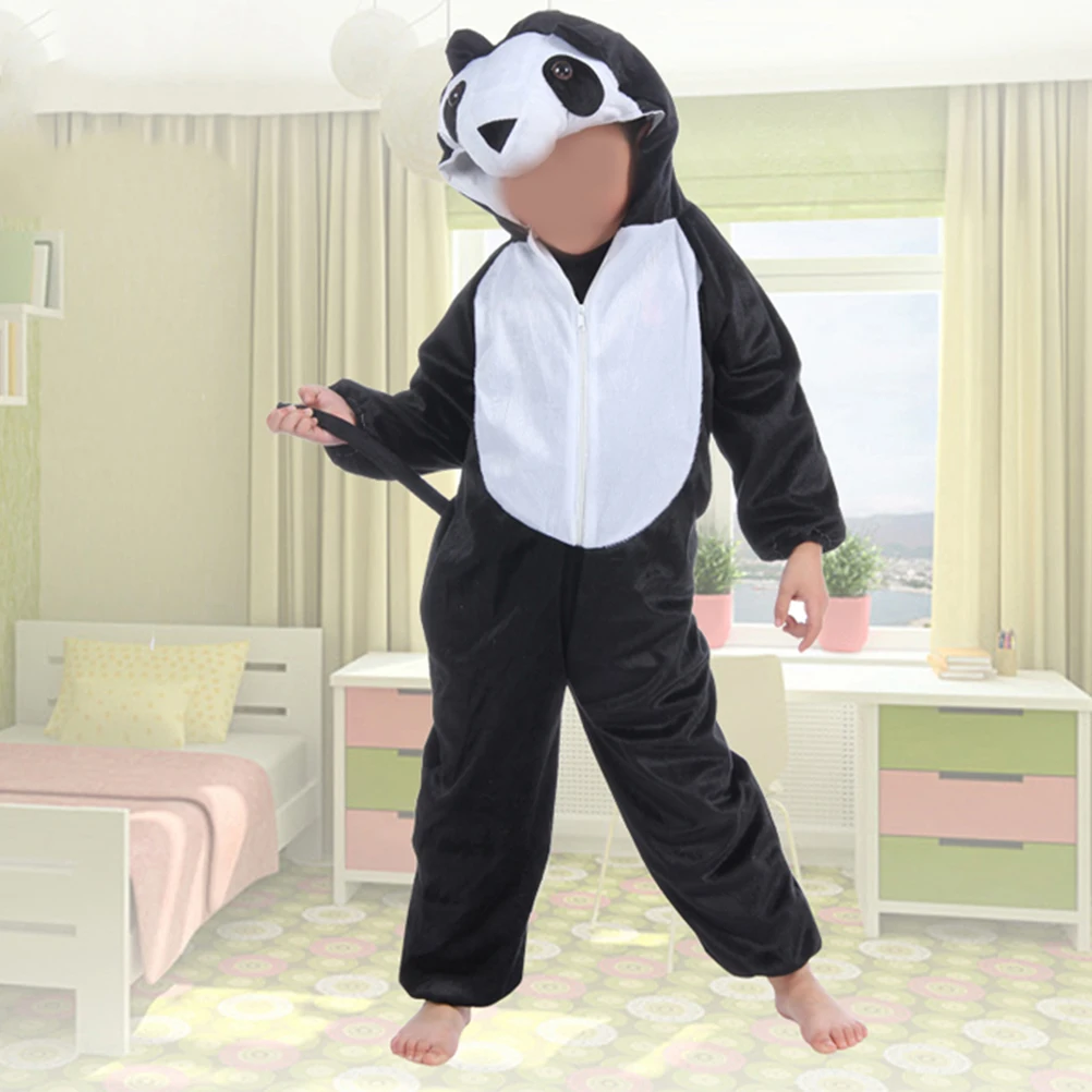 

Server Creative Costume for Kids Children Panda Outfit Play Clothes Adorable Design Warm Winter Loose for Kids