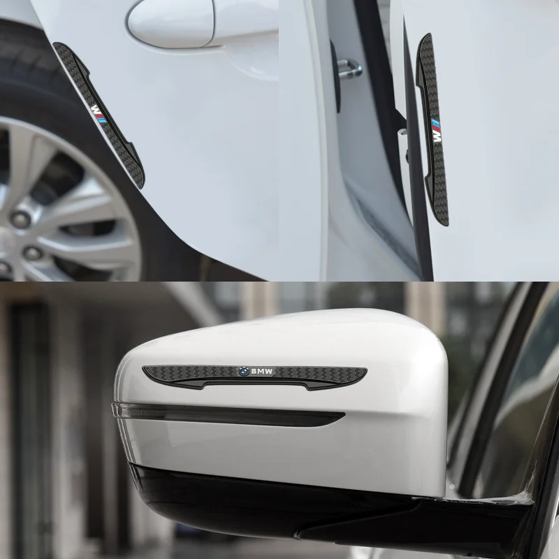 4Pcs Auto Car Door Edge Protection Stickers Anti Collision Strips Guards Buffer Trim Molding Protection Strip For BMW E46 E90 M4