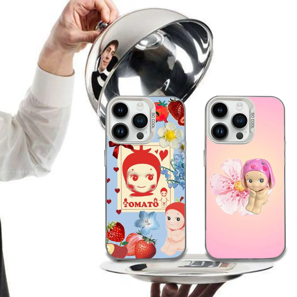 

Sony Angels Cute Phone Case For iPhone 16,15,14,13,12,11,8,7,Pro,Max,Plus,Mini,XS,SE Anti Fall White Matte Hard