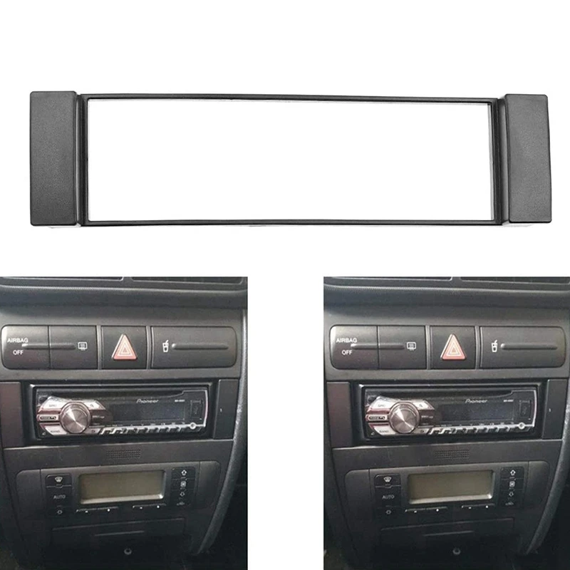 Fascia 1 Din Frame Guarnição De Rádio, Estéreo Facia Placa, CD Dash Capa, Audi A3 8L A6 4B Assento Toledo Leon Fiat Scudo