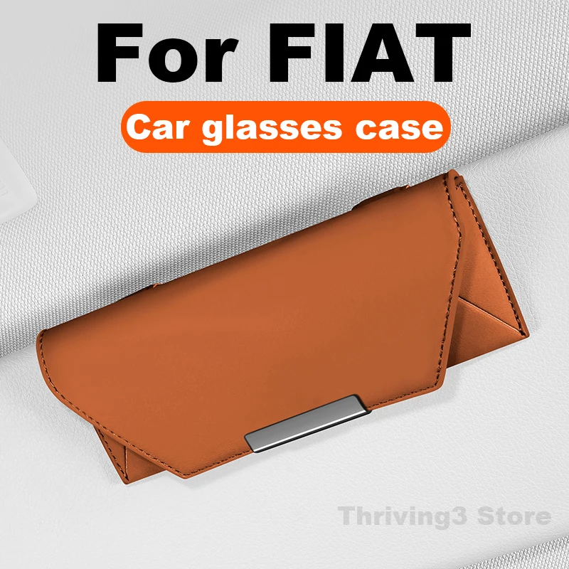 

Car Glasses Case For Fiat Grande panda 500e Doblo Strada Pulse Tipo Cross Topolino E-Ulysse Auto Sun Glasses Holder Accessories