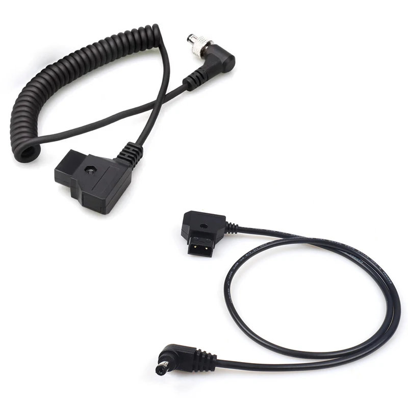 1PCS D-TAP Plug to DC Port DC Monitor Supply Cable Plastic Black Spring Power Cable with Lock
