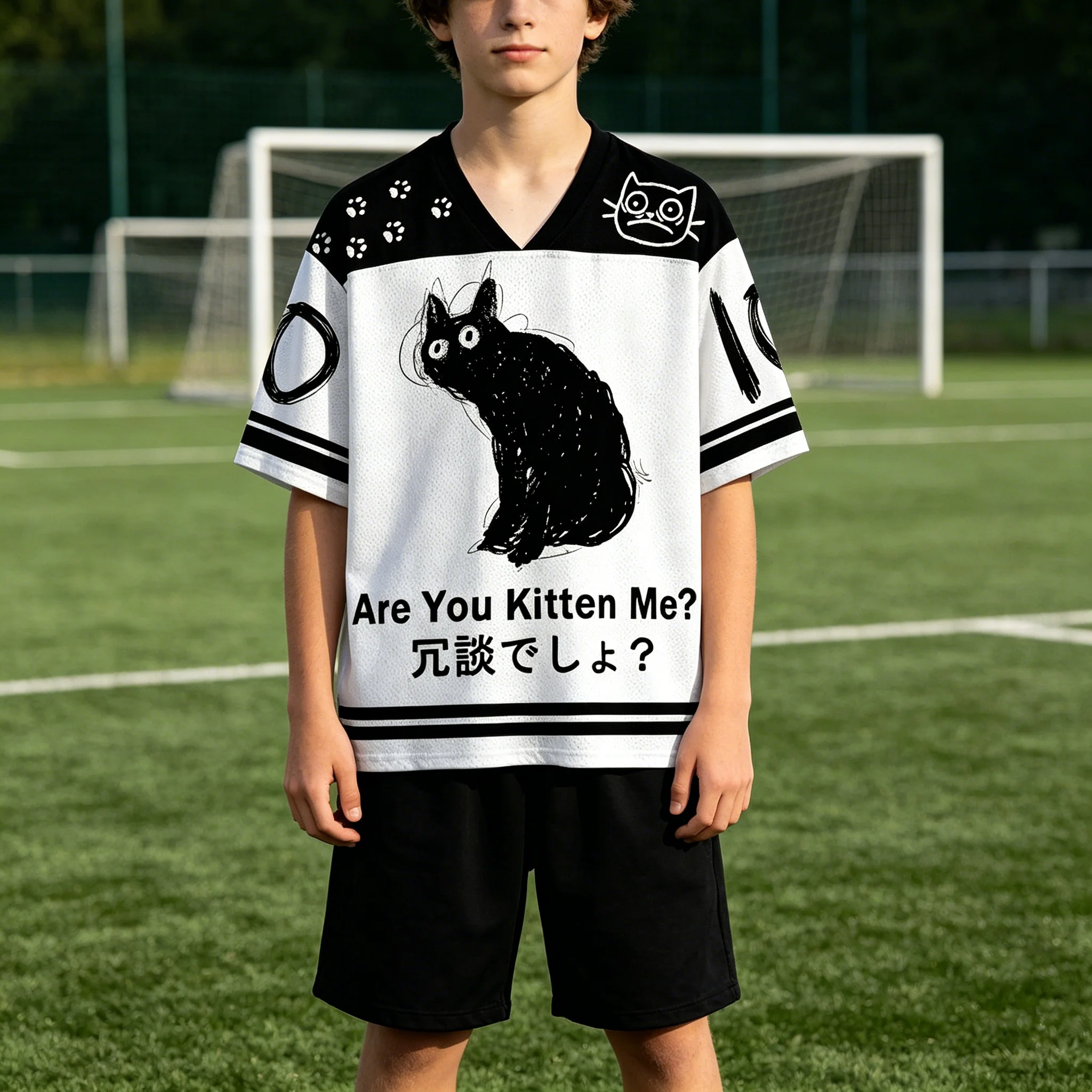 camiseta-casual-estilo-japones-harajuku-para-homens-e-mulheres-adultos-e-criancas-meninos-e-meninas-top-com-decote-em-v-rapido-secagem