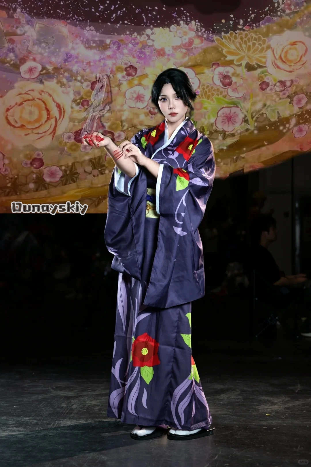 Disfraz de Cosplay de Slayer Anime Demon Tamayo {Kisekiya} peluca Kimono con estampado japonés Haori traje de Halloween para hombre y mujer japonés