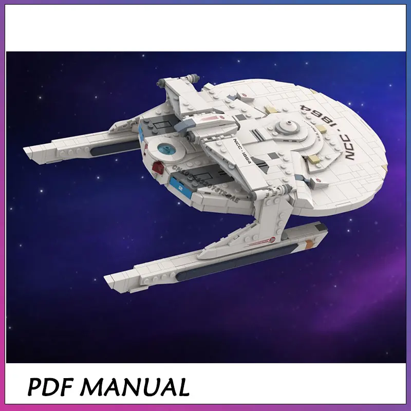 

MOC Building Block Space Wars Series White Spaceship Creative Brick Model Education Toy Birthday Adults Gifts 818PCS