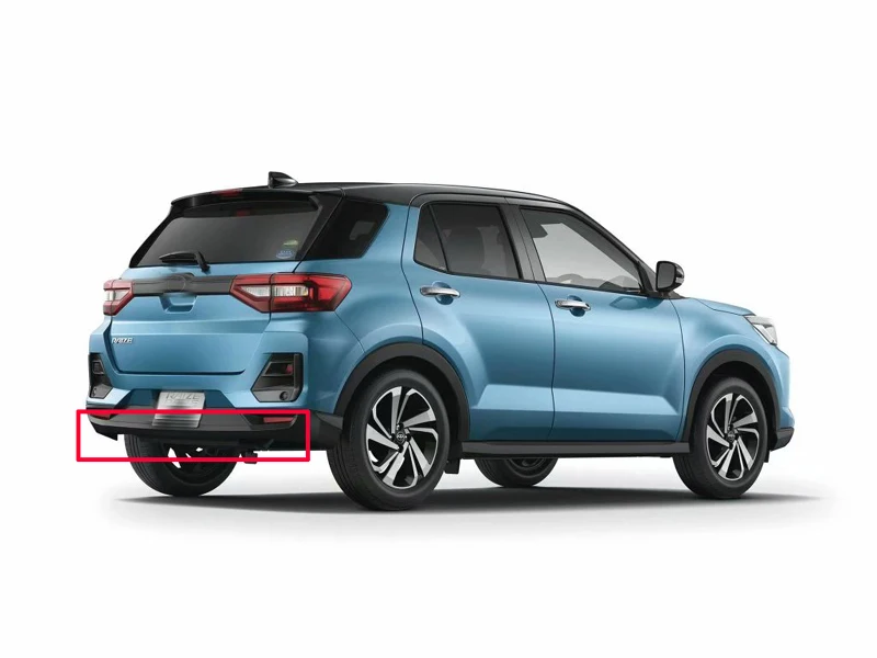 For Toyota Raize Z A200A A200 2019 2020 Car Accessories ABS Chrome Rear Bumper Skid Protector Guard Plate