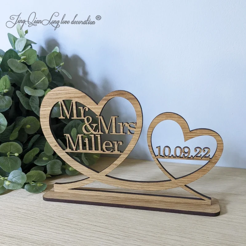 Personalised Wedding Sign | Mr and Mrs, Mr and Mr, Mrs and Mrs and Date Wedding Sign  Top Table Wedding Sign Wedding Gift