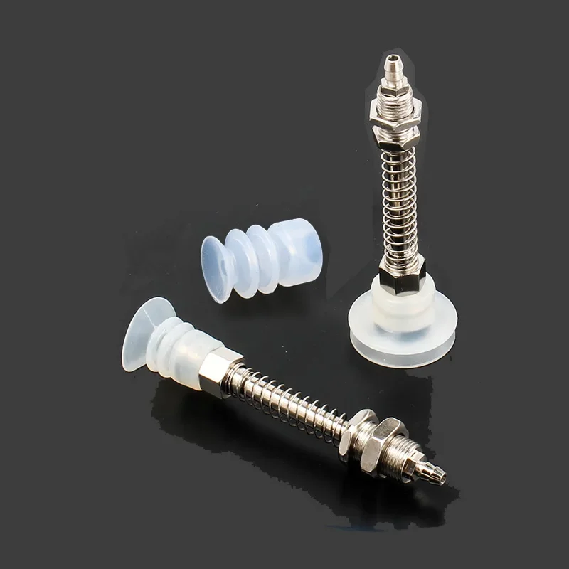 Vacuum suction cup, small head, single and double three layers, manipulator, pneumatic, silicone, powerful suction nozzle, round