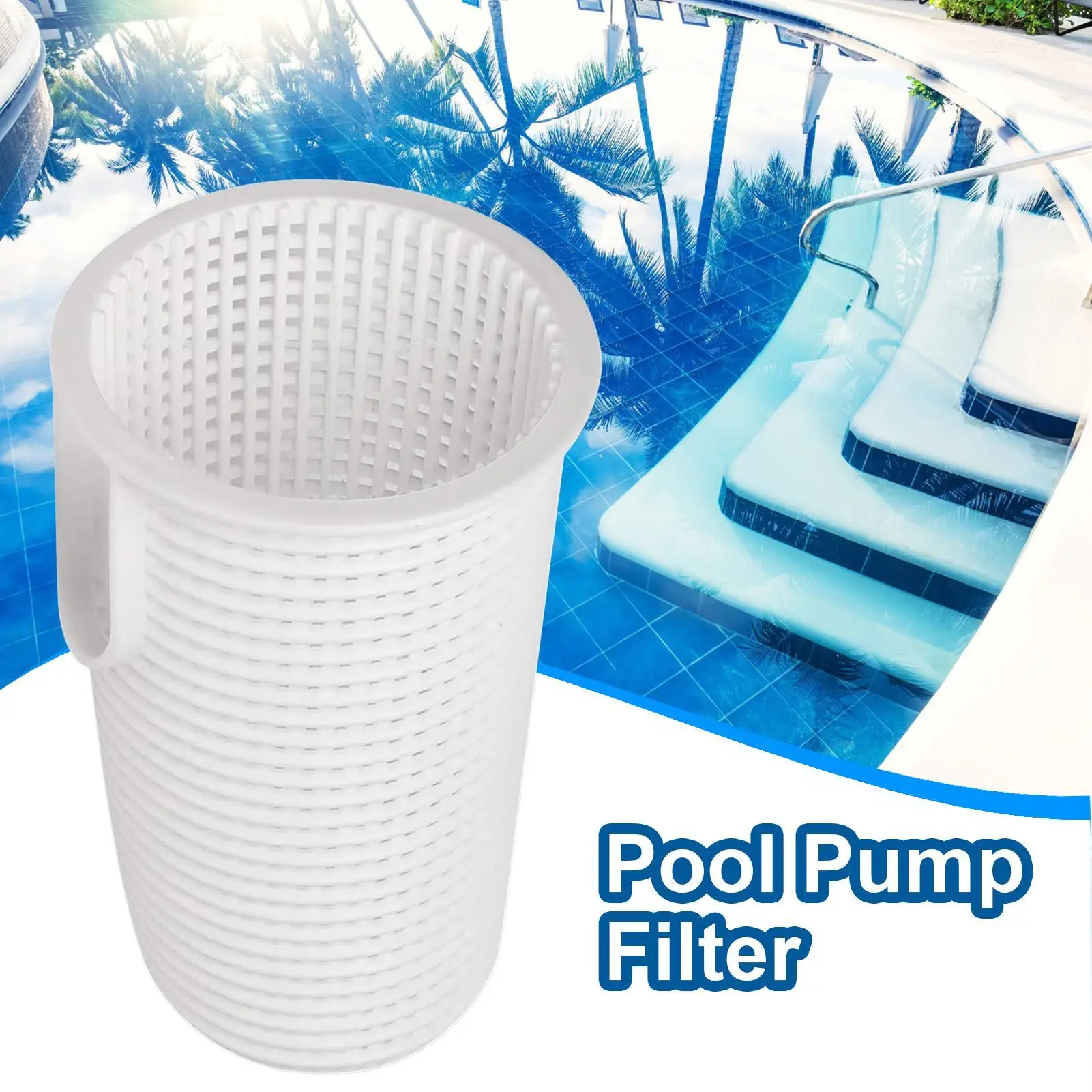 

Pool Pump Filter Basket Pool Parts Pump Sand Filter Mesh Basket Precise Debris Filtration Aid Water Circulation Systems Parts