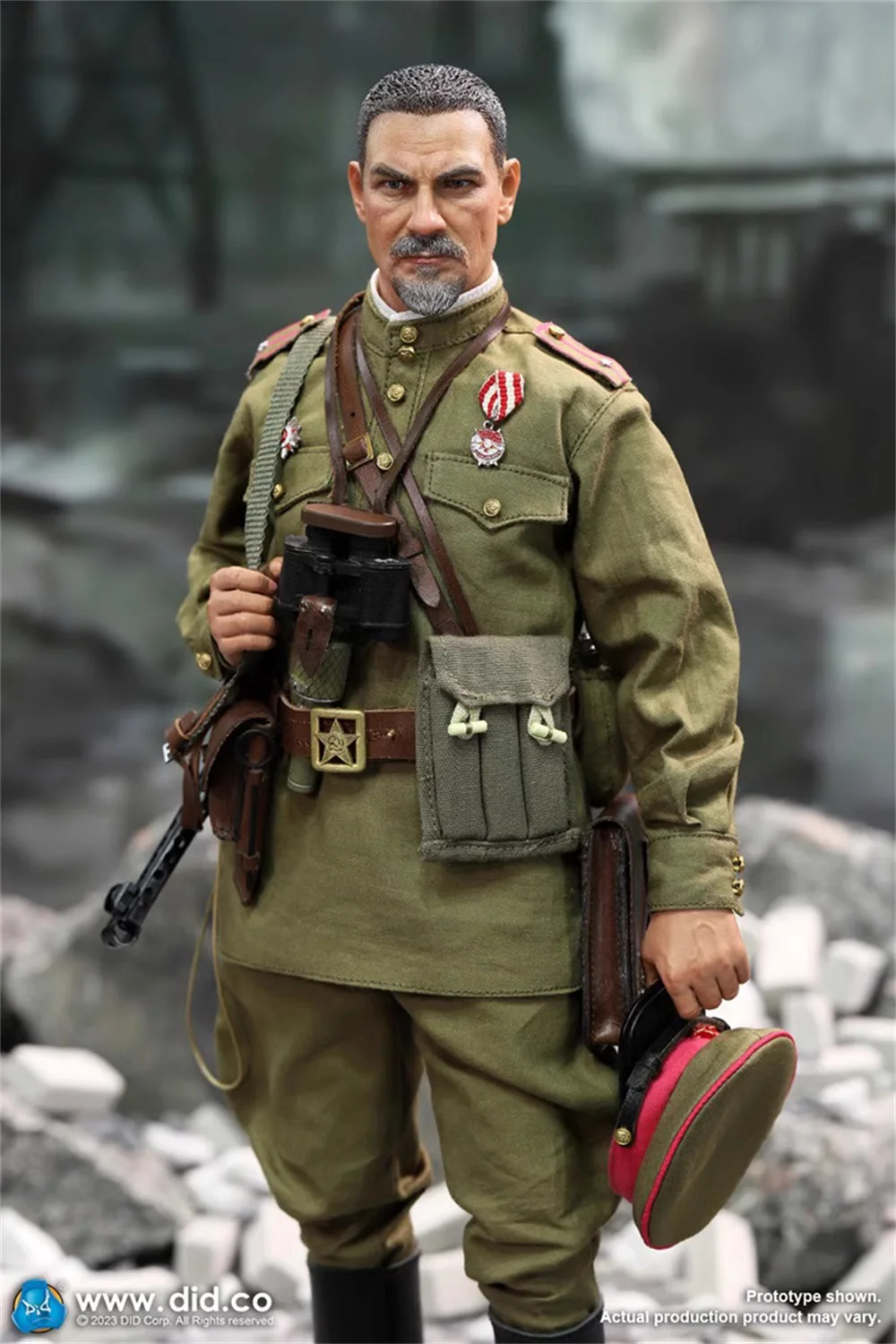 Ensemble complet de figurines d'action mobiles, soldat de l'armée soviétique, général Tough Kokor Guy, série WWII, cadeau DID R80Oil, en stock, 1/6