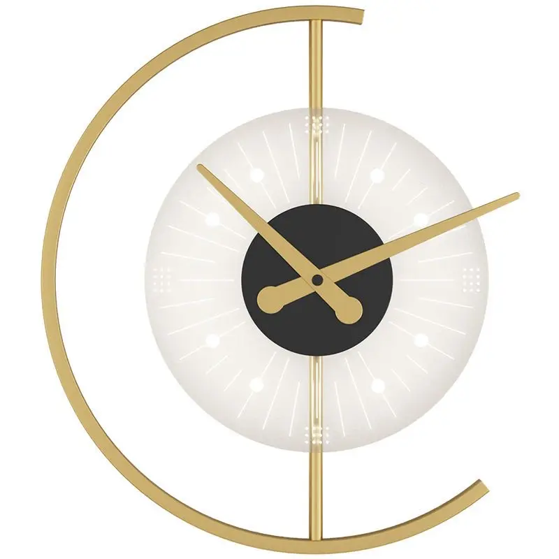 New clock wall lamp, living room background wall, bedroom bedside, modern simplicity, decorative lamps