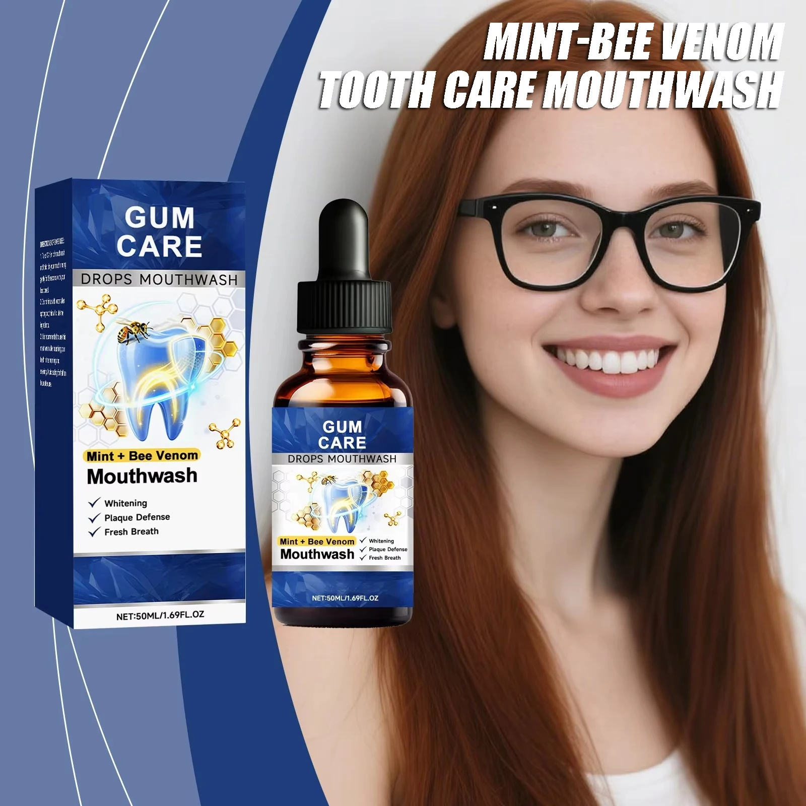 

Уход за зубами с пчелиным ядом, жидкость для полоскания рта, ежедневная чистка, улучшение чувствительности зубов, защита зубов, эмаль, свежее дыхание, удобная жидкость для полоскания рта