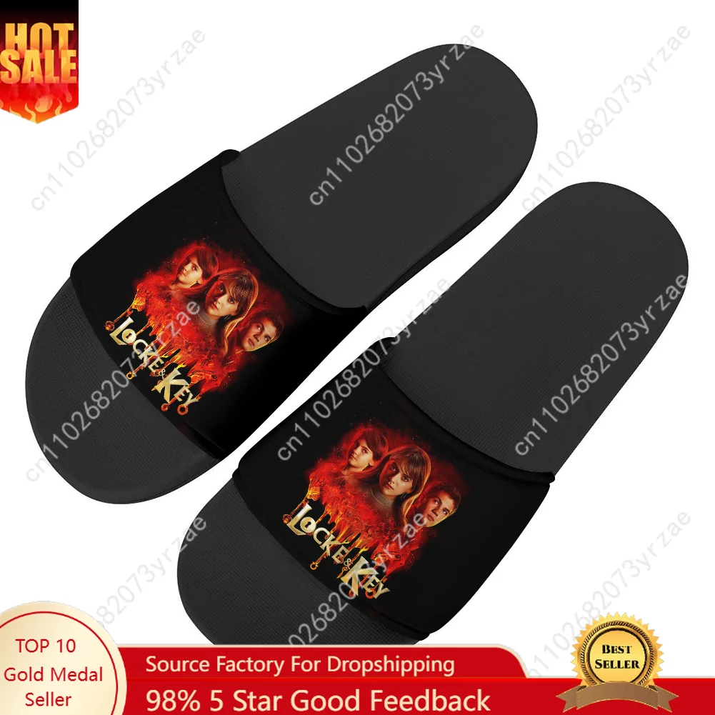 

Locke & Key Flip Flops Home Slipper Mens Womens Teenager Family Slippers Fashion Bathroom Pool Casual Sandals Custom Made Shoes