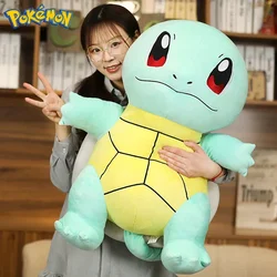 Muñeco de peluche de Pokémon Squirtle de gran tamaño, 60cm, Kawaii, Charmander, Bulbasaur, Pikachu, juguete de peluche, almohada de tortuga bonita, regalo de Navidad