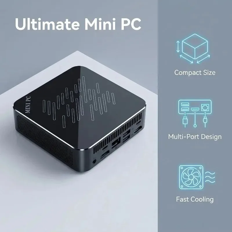 Portable Computer Gamer Mini PC 2026 Powerful Intel Core i3-6100 16GB RAM 1/2TB SSD FHD Bluetooth WiFi6 Gaming Office 4K HDMI