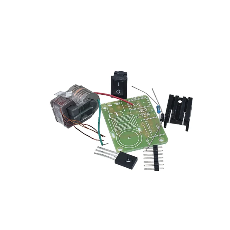 15kV Hochfrequenz Gleichstrom Hochspannung Lichtbogen Zünd generator Wechsel richter Boost Step Up 3,7 DIY Kit U Core Transformator Suite V