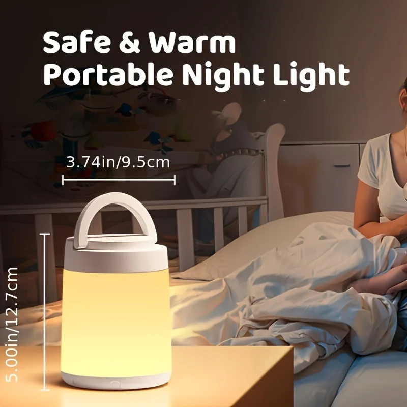 Camping light, outdoor camping lighting, rechargeable LED night light, adjustable bedroom sleeping mother and baby light