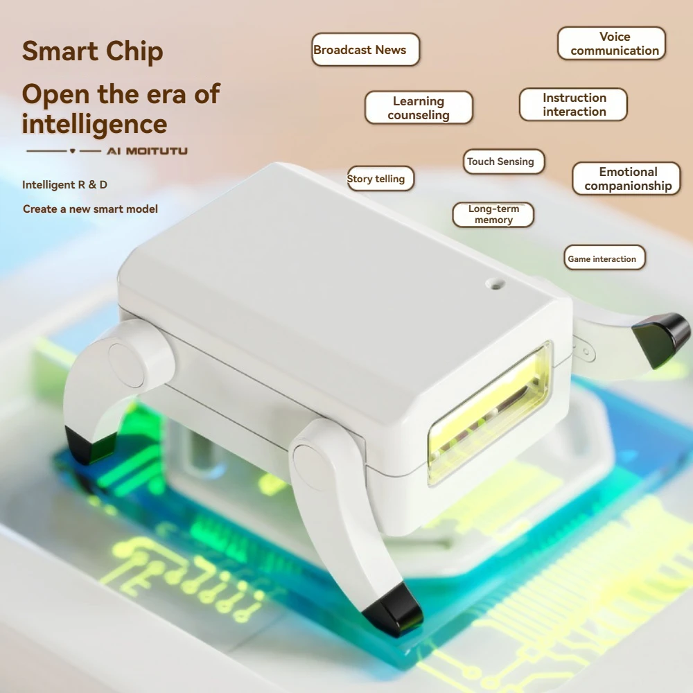 Motutuo AI Smart Robot Dog [Version 3.0 + Digital Package + Instruction Card] with Multiple Sound Effects + Enlarged Memory
