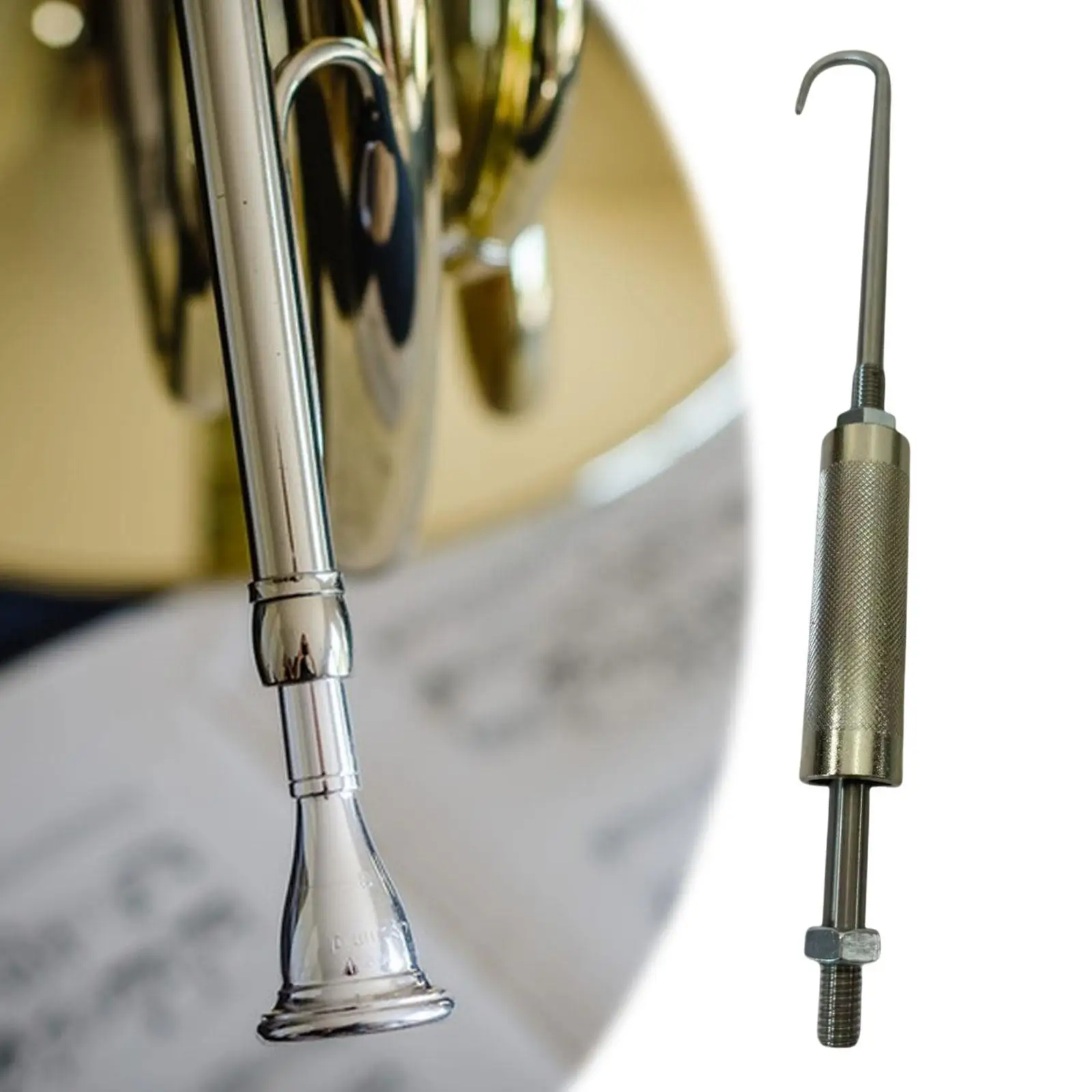 Compact Puller Tool Polishing Bracket Remover for Tube Instrument Repair Trumpet Maintenance Accessories