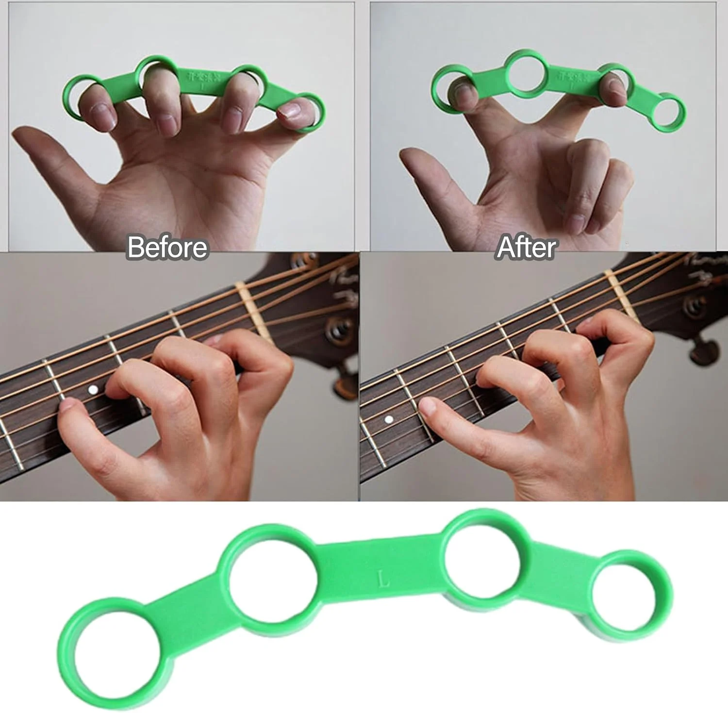 Finger Extension Expansion Sleeves Hand Trainer Tool for Guitar Bass Piano Ukulele Musical Instrument Finger Span Practice Set
