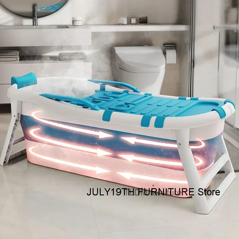 Folding Indoor Plastic Bathtubs Adults Drainer Jaccuzzi Portable Bathtub Hot Tub Baby Foot Bain Pliable Adullte Shower Items