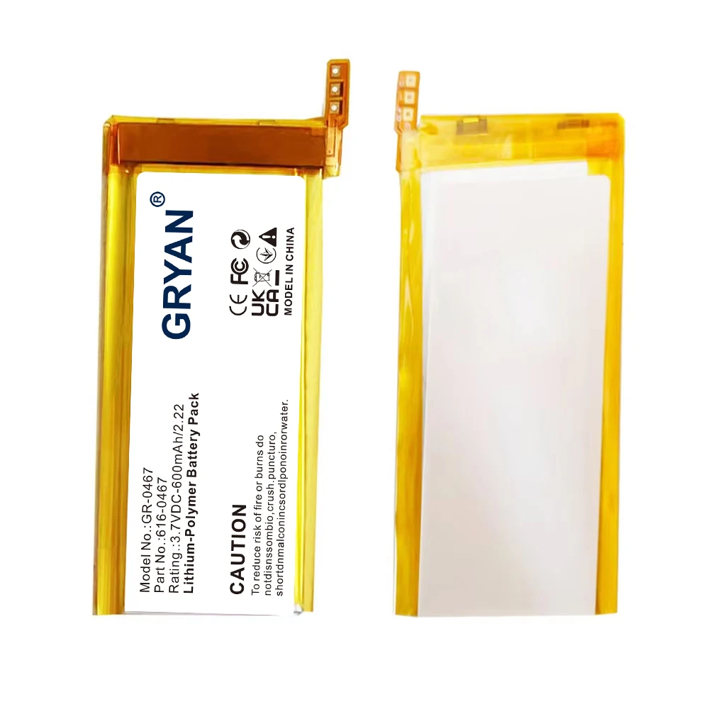 616-0467 Replacement Battery For ipod Nano5 5G 5th 600mAh 8gb Generation MP3 Li-Polymer Rechargeable Nano 5 Batt +free tools